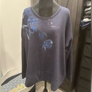 Maurices Navy Textured Knit Top